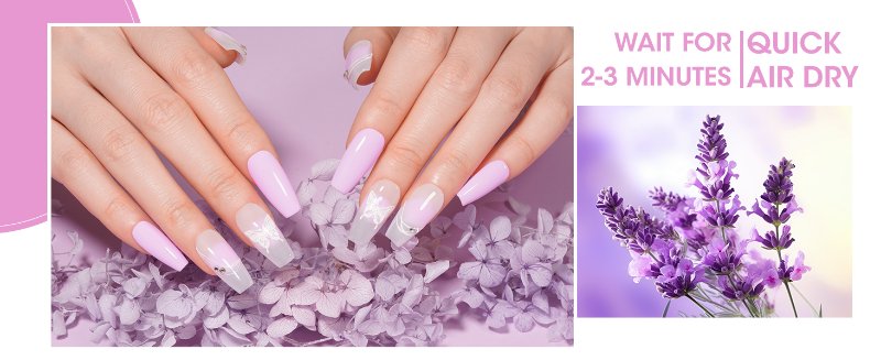 purple nail polish set