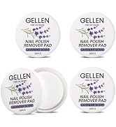 Gellen Nail Polish Remover Wipes, Non-Acetone Traditional Nail Polish Remover Pads, 140pcs Travel...