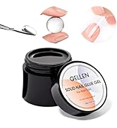 Gellen Solid Nail Glue Gel for False Nail Tips, Solid Gel Nail Glue for Press On Nails Strong Nai...