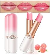 evpct 2Pcs Peach Tinted Lip Balms PH Lip Color Changing Lipstick Balm Stain Gift Set Queen for Wo...