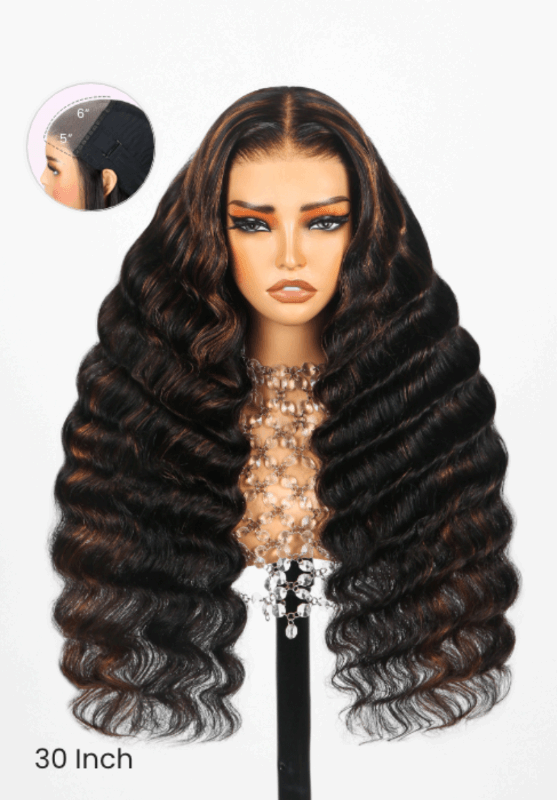 Highlight Lace Front Wig Human Hair 5x6 Ready to Go