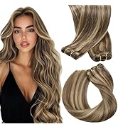 Sunny Weft Hair Extensions Human Hair Brown Sew in Extensions Highlights Hair Wefts Human Hair Se...