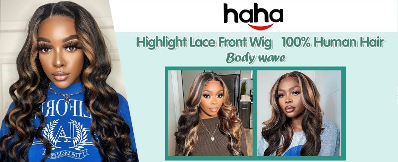 Highlight body wave wig