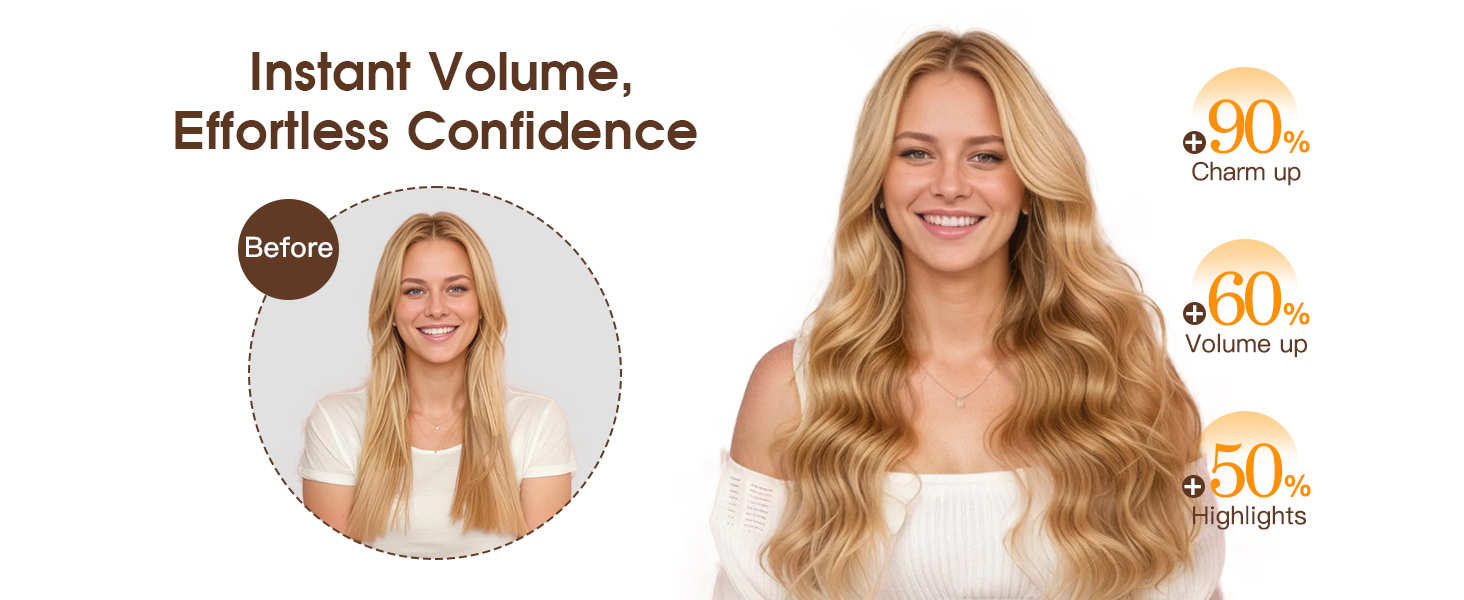 VINBAO CLIP IN HAIR EXTENSIONS