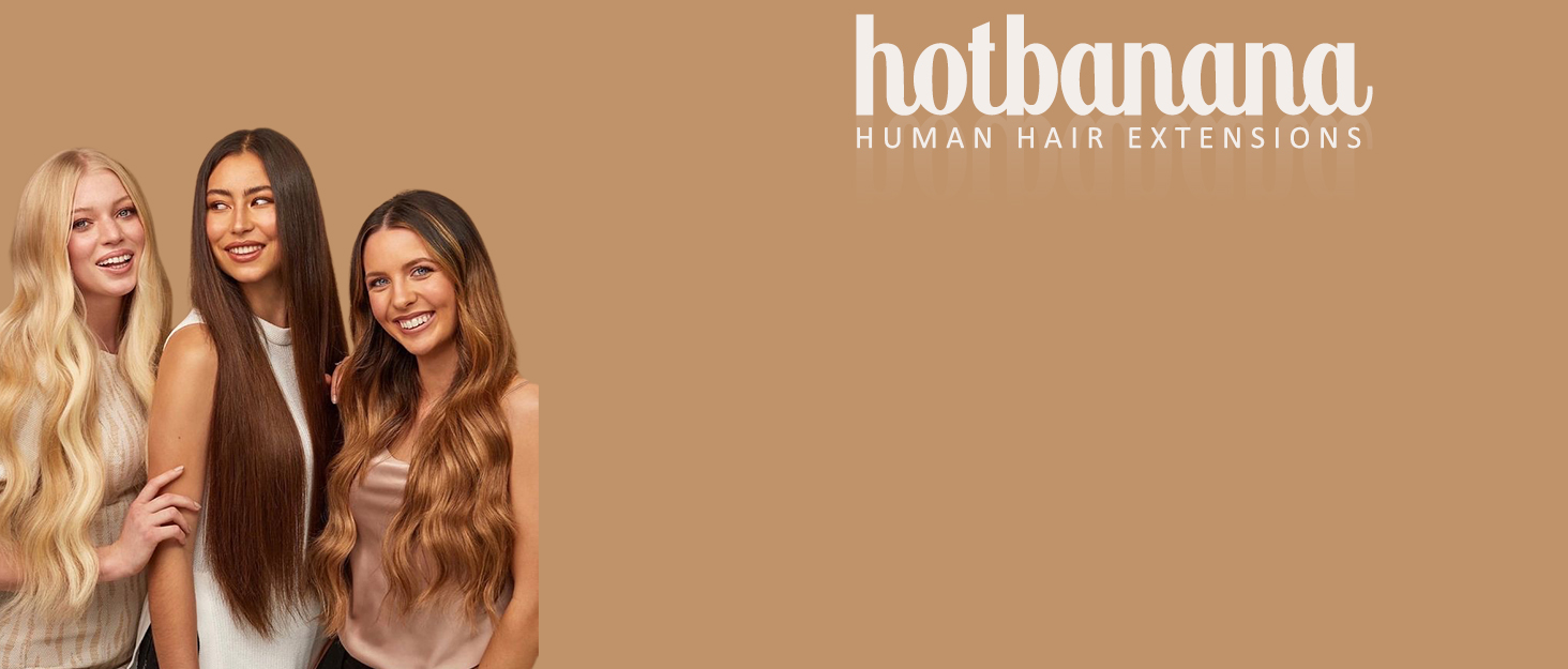 hotbanana human hair extensions clip in hair extensions tape in hair extensions