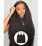 Nadula Malaysian Curly Human Hair Weave 3 Bundles 18 16 14 inches, 100% Unprocessed Virgin Jerry ...