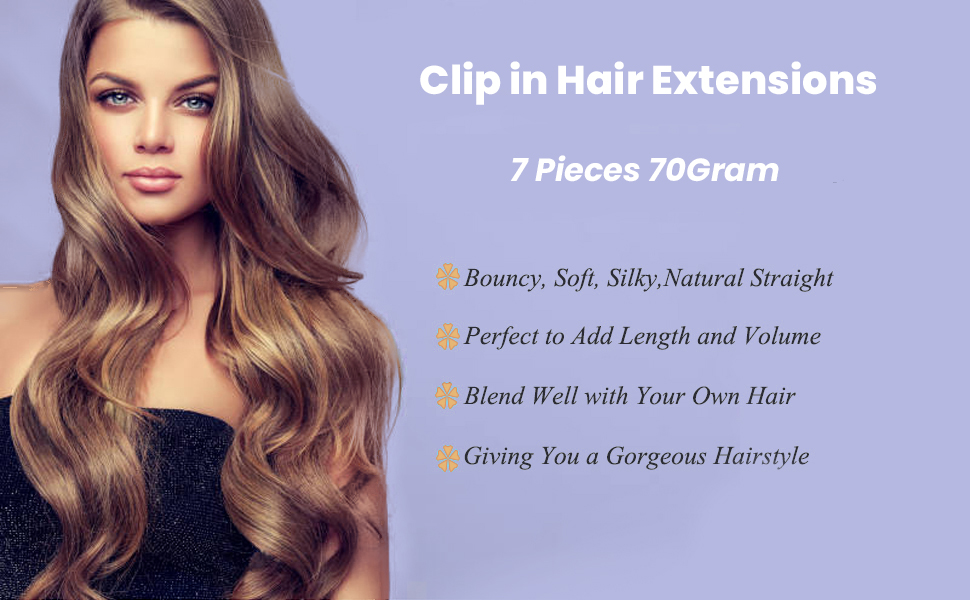 Extensiones de cabello human hair clip ins for women