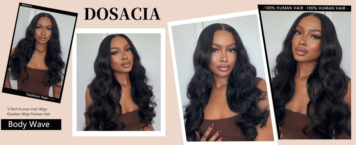 body wave v part wigs