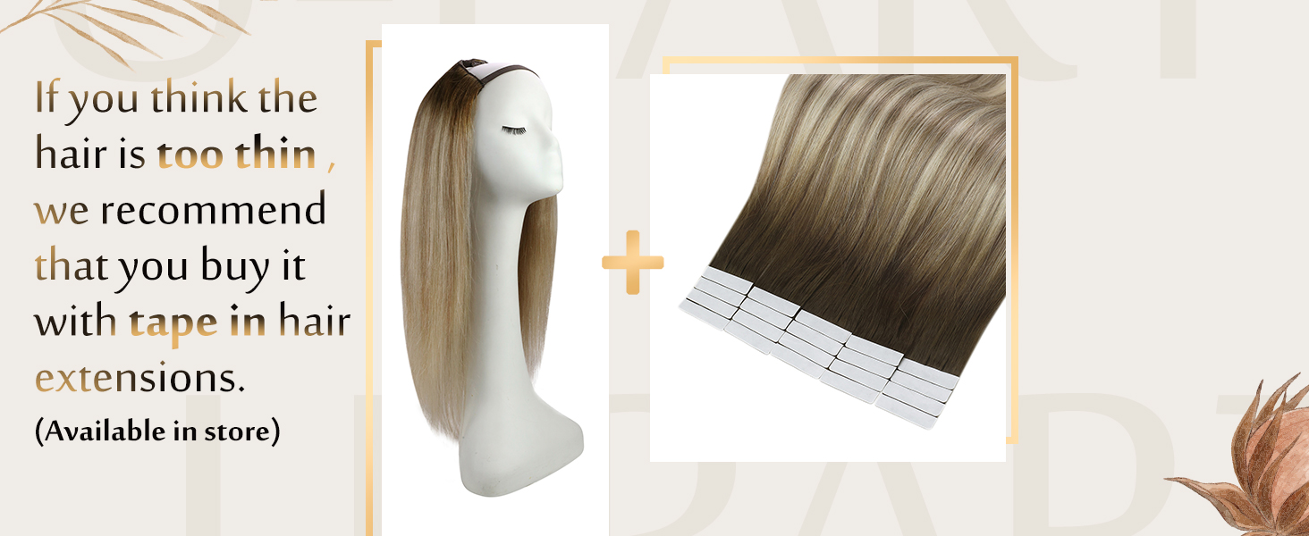 Half Wig Straight Hair