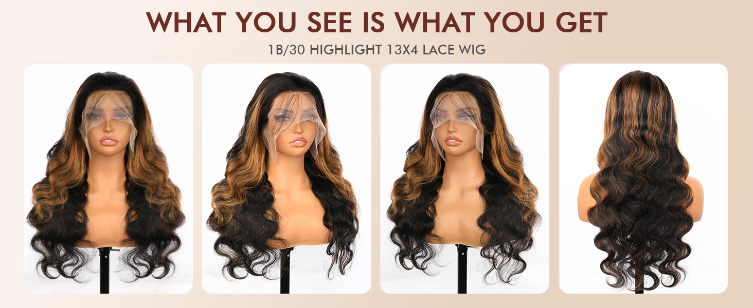 ombre lace front wig human hair