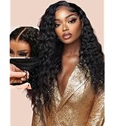 UNICE Bye Bye Knots Wig Water Wave 7X5 Lace Front Wigs Human Hair with Elastic Drawstring Glueles...