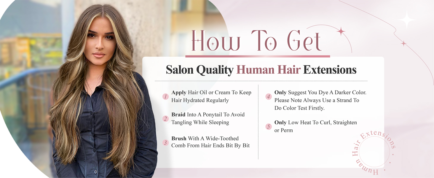 Balayage hair extensions