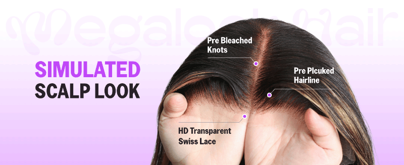 highlight lace front wig human hair