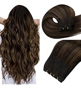Easyouth Weft Hair Extensions Human Hair Balayage Straight Weft Extensions Real Human Hair Balaya...