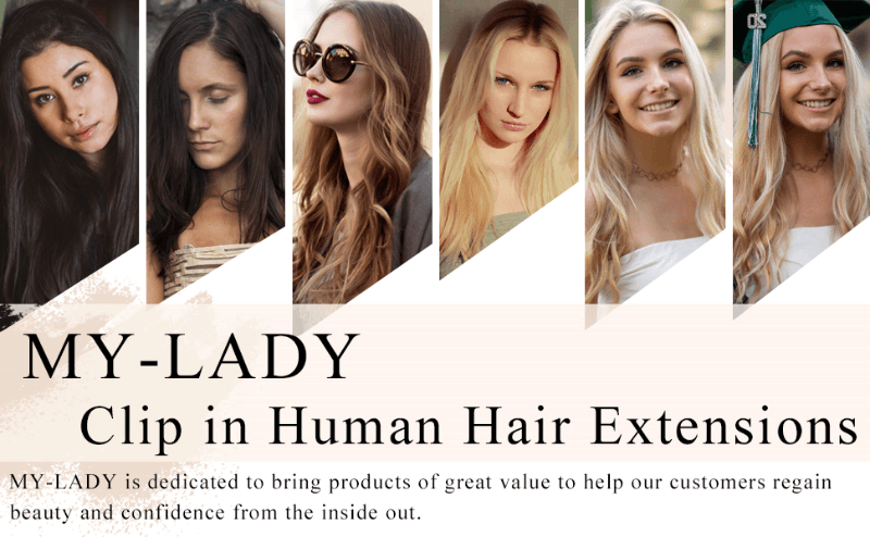 Clip in hair extensions real remy human hair