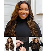 Nadula Bye Bye Knots Glueless Balayage Brown Body Wave Human Hair Wig Highlight Ombre 7x5 Pre Cut...