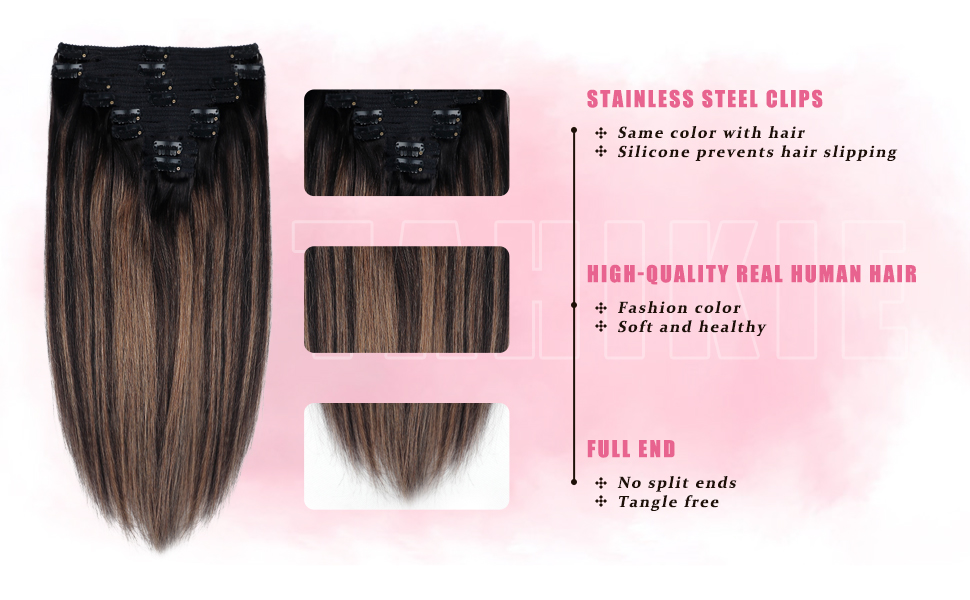 human hair extensions clip ins 