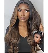UNICE Bye Bye Knots Pre Everything Glueless Wig Balayage Brown 7x5 Lace Front Wigs Human Hair Bod...