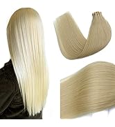 Tape in Hair Extensions Remy Human Hair 20 Pieces Double Sided Adhesive Tape Hair Skin Weft Invis...