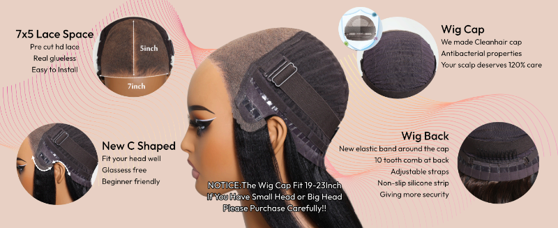 unice wear go straight pre cut hd lace front wigs human hair for women real glueless beginners