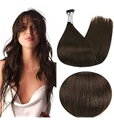 cold fusion hair extensions natural dark brown human hair extensions invisible hair extensions