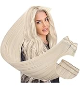 Ugeat Sew in Weft Hair Extensions Human Hair Blonde Remy Sew in Hair Extensions Real Human Hair P...