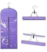 Hairro Portable Hair Extensions Carrier Non-woven Dust-proof Storage Case with Wooden Hanger for ...
