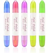5Pcs Nail Polish Remover Pen Fingernail Polish Remover Nail Edge Corrector Cleaning Makeup Tool F...