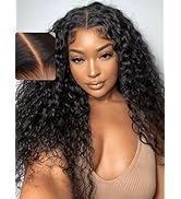 UNICE Bye Bye Knots Glueless Wig Pre Plucked Pre Cut Water Wave 7x5 Lace Front Wigs Human Hair We...