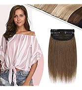 Hairro Clip in Mini Remy Human Hair Extensions for Men and Women Adding Hair Volume Seamless 6 In...