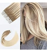 Sixstarhair Balayage Hair Extensions Tape In With Double Sided Tapes and Premium Remy Hair Luxury...