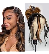 NAYUMI Full 360 Lace Front Wigs Human Hair Balayage FB30 Highlight Ombre Lace Front human hair Wi...