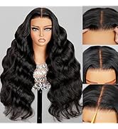 NAYUMI 6X5 Wear and Go Glueless Wigs Human Hair Pre plucked Pre Cut + 220% Density Body Wave Clos...