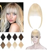 SEGO Clip in Bangs 9g One Piece Comic Neat Bangs With Temples 100% Real Human Hair Fringe Bangs S...