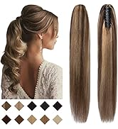 SEGO Claw Clip Ponytail Extension Human Hair Clip in Ponytail Hair Extensions Pony Tails Hair Ext...