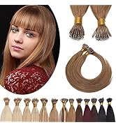 SEGO Nano Ring Hair Extensions Human Hair Balayage Nano Beads Pre-bonded Seamless Hairpieces Loop...