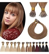 SEGO Nano Ring Hair Extensions Human Hair Balayage Nano Beads Pre-bonded Seamless Hairpieces Loop...