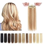 SEGO 2 Pcs Clip in Hair Piece 6 Inch Mini 100% Human Hair Short Straight Hairpieces Invisible Hai...