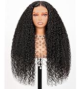 Megalook wig 26 Inch Deep Wave Lace Front Wigs Human Hair 5x6 Glueless Wigs Human Hair Pre Plucke...