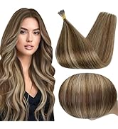 Full Shine Itip Hair Extensions Human Hair Color 3 Dark Brown Highlight 27 Blonde Prebonded Human...