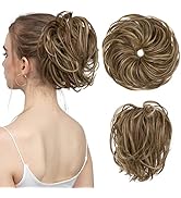 SARLA Messy Bun Hair Piece for Women Updo Synthetic Tousled Ponytail Hair Piece Scrunchies Bun Ex...