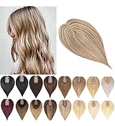 SEGO Human Hair Toppers for Women With Thinning Hair 150% Density 7*13CM Silk Base 100% Real Huma...