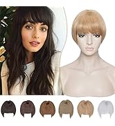 Hairro Clip in Bangs Hair Extensions with Temples, Fringe French Bangs Clips in Hair Toppers Synt...
