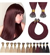SEGO Nano Ring Hair Extensions Human Hair Balayage Nano Beads Pre-bonded Seamless Hairpieces Loop...