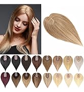 SEGO Human Hair Toppers for Women With Thinning Hair 150% Density 7*13CM Silk Base 100% Real Huma...
