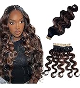 Tape in Hair Extensions Human Hair Body Wave Remy Human Hair 50G/pack 20pcs Tape in Hair Extensio...