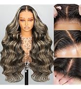 NAYUMI Wear and Go Glueless Wigs Human Hair Pre plucked Pre Cut 220% Density Body FB/27 Balayage ...