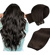 MAXITA Weft Hair Extensions Human Hair 16 Inch Sew in Real Hair Extensions Human Hair Weft Bundle...