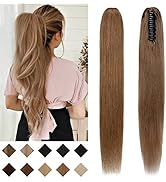 SEGO Claw Clip Ponytail Extension Human Hair Clip in Ponytail Hair Extensions Pony Tails Hair Ext...
