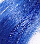 blue hair tinsel